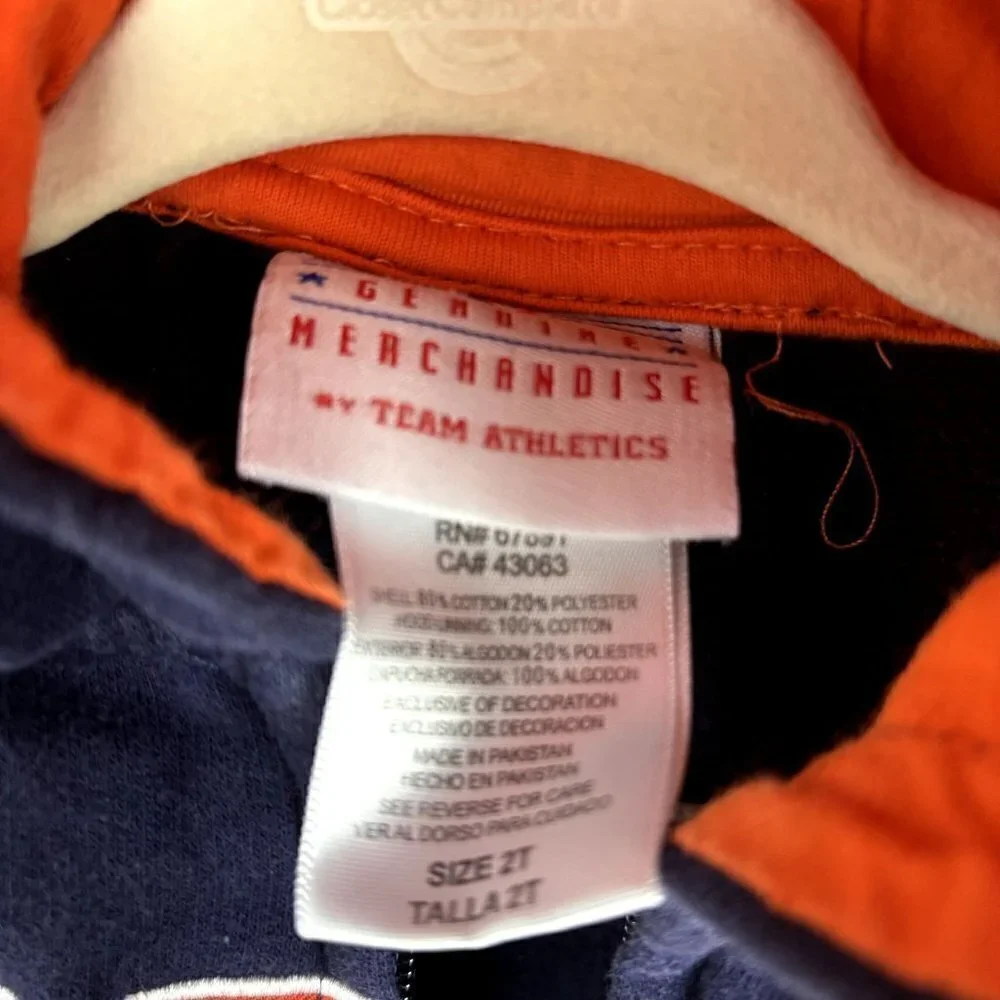 Team Athletics Genuine Merchandise MLB Houston Astros Hoodie Jacket 2T